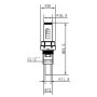 Витратомір SD Forte 1/2&quot;х3/4&quot; для колектора SFE008 — Photo 3