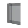 Шторка на ванну двоелементна Dakota 1100х1400мм black matt, скло 6мм europe grey — Photo 5