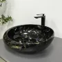 Умивальник (раковина) VBI RICCIA BLACK MARMO GLOSSY накладний — Photo 7