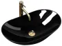 Умивальник (раковина) REA ROYAL 60 BLACK чорний накладний * — Photo 6