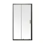 Двері в нішу Mixxus Premium DIVERSE SD01-140x185-TR Black прозоре скло 5мм (MI6878) — Photo 5