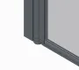 Шторки скляні на ванну розпашні Koer SR BS02-80x140-TR-07 прозоре скло 6мм, графіт (KR5941) — Photo 18