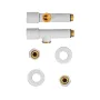 Комплект кранів для рушникосушки кутовий Koer KR.SET.534 WHITE - M1/2''xM1/2'' подовжений (KR5843) — Photo 10