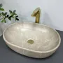 Умивальник (раковина) VBI MODENA S BEIGE STONE MATT накладний — Photo 4