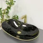 Умивальник (раковина) VBI TURIN MARBLE BLACK GLOSSY накладний — Photo 5