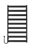 Рушникосушарка електрична Harmony П9 500х1000 Deffi фарбована сталь (Чорний, JD04, Ліве підключення) — Photo 5