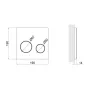 Панель змиву для унітазу Qtap Nest Uni QT0211P01V1178MB — Photo 6