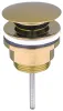 Донний клапан для раковини VBI GOLD click-clack універсальний — Photo 2