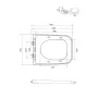 Сидіння-кришка для унітазу Mixxus Premium SEAT COVER QUADRO-2005 430х345х30mm дюропласт (MP6688) — Photo 3