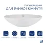 Комплект Qtap Dove: Раковина накладна 635x420x150 мм, White, овальна + Донний клапан Pop-up PU02O — Photo 8