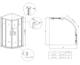 Душова кабіна без піддону Koer SR SC04-90x90x195-TR-07 прозоре скло Easy Clean 5мм, графіт (KR5362) — Photo 22