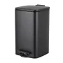 Відро для сміття з плавним закриттям квадратне ZERIX KUBIX-TC0108 BLACK 8 л (колір чорний) (ZX5892) — Photo 7