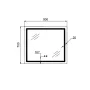 Дзеркало Qtap Mideya (MI2) 900х700 з LED-підсвічуванням Touch, з антизапотіванням, з димером, рег. яскравості QT2078NCF9070 — Photo 5