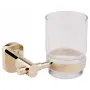 Склянка з тримачем Qtap Liberty настінна QTLIBORO1158 Gold — Photo 6