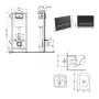 Готове рішення Qtap для ванної кімнати: підвісний унітаз Gemini Ultra Quiet 485×340×350 + комплект інсталяції Nest 4 в 1 (лінійна клавіша Matt Black) — Photo 8