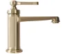 Змішувач для раковини (умивальника) REA MONACO BRUSHED GOLD низький — Photo 6
