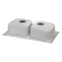 Кухонне миття з двома чашами Qtap 7843-B 0,8 мм Micro Decor (QT7843BMICDEC08) — Photo 11