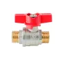 Кран кульовий ШШМ Koer Extreme KE.219-15 - 1/2" MM ручка "метелик" червона (KR5762) — Photo 8