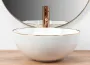 Умивальник (раковина) REA STELLA ROSE GOLD EDGE накладний * — Photo 10