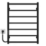 Рушникосушарка електрична Ladder П7 500х700 Deffi нержавіюча сталь (Чорний, JD03, Ліве підключення) — Photo 3