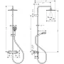 VERNIS SHAPE душова система Showerpipe 240 з термостатом, 1jet, чорний матовий — Photo 3