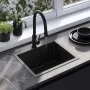 Сталева кухонна мийка REA LEO 50 BLACK сталева — Photo 9