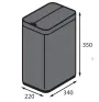 Відро для сміття сенсорне прямокутне Koer TC-020112-07 12 л колір графіт (KR5583) — Photo 11