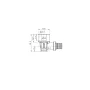 Кутник перехідний настінний з ВР Koer KA.LW06F-16 - 16(2.2mm) x 1/2"F (KR4880) — Photo 7