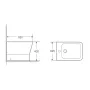Біде підлогове Mixxus Premium STYLE-0601 520х345х395mm (MP6603) — Photo 3