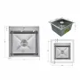 Мийка для кухні інтегрована Lidz Handmade H4545H Decor Honeycomb 2,5/0,5 мм LDH4545HDEC49437 — Photo 10
