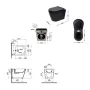 Комплект Qtap Scorpio Matt Black 2 в 1: унітаз підвісний Ultra Quiet QT14332380AMB + біде підвісне QT1455053FMB — Photo 8