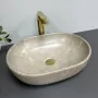 Умивальник (раковина) VBI MODENA S BEIGE STONE MATT накладний — Photo 6