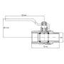 Кран кульовий Koer KG.205 - 3/4" FM ГШВ (газ) (KR4966) — Photo 5
