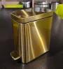 Відро для сміття з плавним закриттям прямокутне Mixxus Premium Quadro-TC0105 Brushed Gold 5 л (колір матове золото) (MI8394) — Photo 61