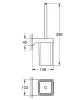 Туалетний йоржик у комплекті Grohe Selection Cube (40857000) — Photo 4