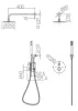 IMEX MONZA BRUSHED ROSE GOLD Набір для душу з термостатом, PVD матове рожеве золото — Photo 11
