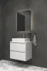 Тумба консольна біла STYLE 70cм під накладний умивальник Kvadro 60см — Photo 3