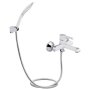 Змішувач для ванни Qtap Grand (з душовим гарнітуром) QTGRAWCR006 Chrome/White — Photo 7