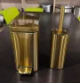 Відро для сміття з плавним закриттям прямокутне Mixxus Premium Quadro-TC0105 Brushed Gold 5 л (колір матове золото) (MI8394) — Photo 54