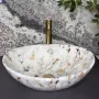 Умивальник (раковина) VBI PARMA MARBLE WHITE GLOSSY накладний — Photo 11