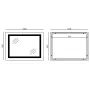 Дзеркало Mixxus WARM MR02-100x80 з Led Touch, Anti-fog, димером, регулятором яскравості, годинником (MI6935) — Photo 25