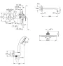 Душова система прихованого монтажу зі змішувачем Grohe Eurosmart New (UA25183004) — Photo 16