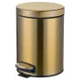 Відро для сміття з плавним закриттям кругле Mixxus Ellipse-TC0205 Brushed Gold 5л (колір матове золото) (MI8400) — Photo 26