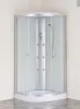 Бокс душовий з гідромасажем Mixxus STRONG SBH02-90x90x215-FB SATIN низький піддон (MI6890) — Photo 15