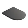 Сидіння-кришка для унітазу Mixxus Premium SEAT COVER ELLIPSE-2005 GRAY 445х360х37mm дюропласт (MP6685) — Photo 2