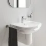 Одноважільний змішувач для раковини S-Size Grohe Eurosmart New з натискним донним клапаном (23922003) — Photo 8