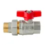 Кран з американкою Koer Extreme KE.227-25 - 1" ручка "метелик" червона (KR5767) — Photo 5