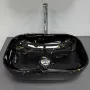 Умивальник (раковина) VBI RAVENNA BLACK LIGHTNING GLOSSY накладний — Photo 8