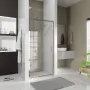 Душові двері відкривні, одноелементні Line Pro 1000 мм, chrome, скло 6мм clear — Photo 7