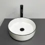 Умивальник (раковина) VBI PRATO WHITE BLACK EDGE накладний — Photo 5